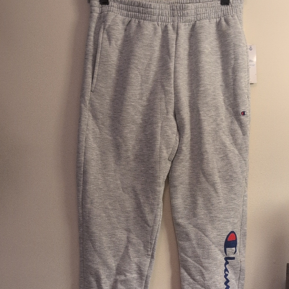 Champion Kids Heather Gray Joggers with Logo Accent